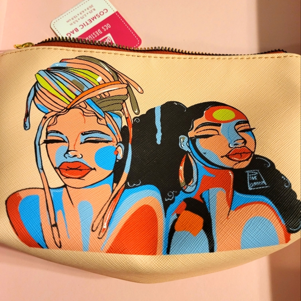 Pink Lomein cosmetic bag